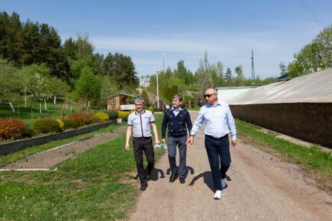 Ильшат Гафуров с рабочим визитом посетил УПЦ КФУ «Ботанический сад»