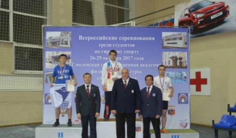 Студент КФУ вошел в тройку призеров на всероссийских соревнованиях по гиревому спорту