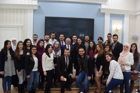 Представители аппарата президента Сирии посетили КФУ, где встретились со студентами-соотечественниками