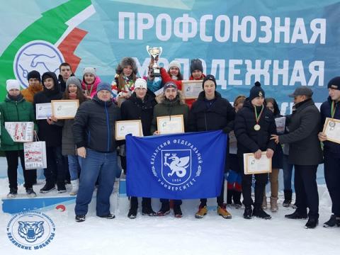 Сборная КФУ – победитель «Профсоюзной молодежной лыжни-2018»