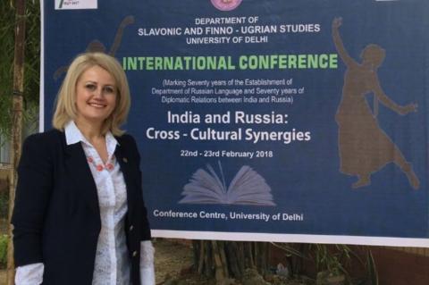 На конференции «Индия и Россия: кросс-культурная синергия» выступила директор Елабужского института КФУ