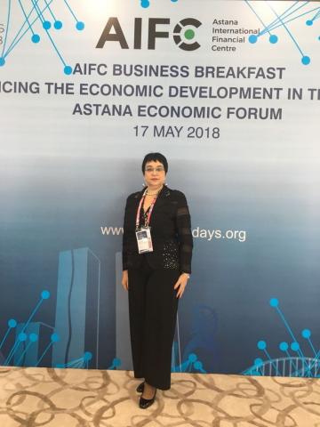 Директор Института управления, экономики и финансов приняла участие в Астанинском экономическом форуме