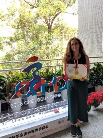 Лицеистка КФУ завоевала золотую медаль Китайской женской математической олимпиады
