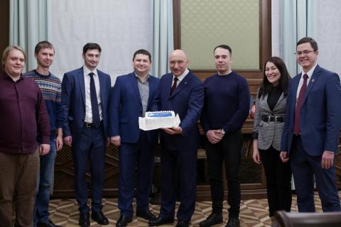 Ассоциация молодых ученых поздравила ректора КФУ с Днем российской науки