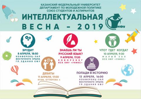 В КФУ пройдет фестиваль "Интеллектуальная весна" 