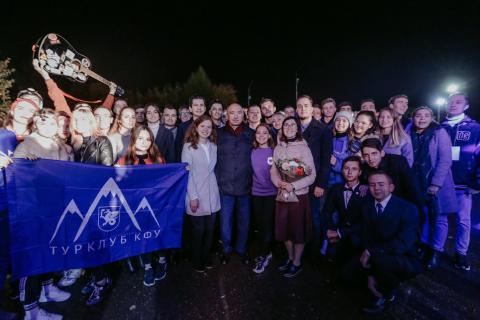 Ректор КФУ поприветствовал студентов-первокурсников