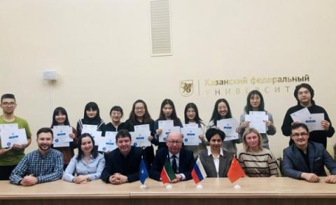 Студенты из Пекинского объединенного университета прошли обучение по программе "Молекулярная биотехнология" в ИФМиБ КФУ 