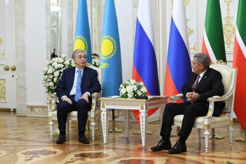 Состоялась встреча Президента Татарстана с Президентом Казахстана