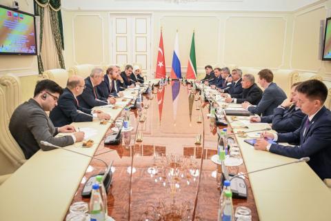 Ректор КФУ принял участие во встрече Президента РТ Рустама Минниханова с Билялем Эрдоганом