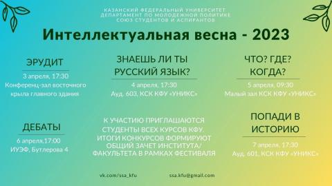«Интеллектуальная весна» наступит в Казанском университете