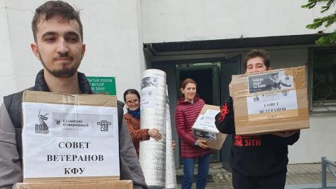 «Вузы для фронта!»: в КФУ прошла акция «Победный май»