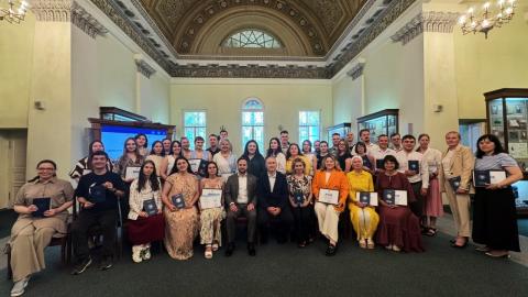 Молодым преподавателям КФУ вручили удостоверения за обучение в «Школе университетского преподавателя»