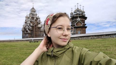 Студентка КФУ изучает биоповреждения памятников на острове Кижи