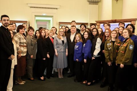 Ректор КФУ Ленар Сафин встретился со студенческим активом университета
