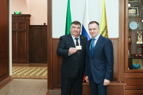 Ректор КФУ Ленар Сафин встретился с помощником Президента РФ Владимиром Мединским