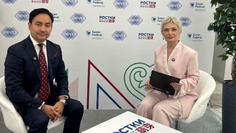Телеканал UNIVER TV Казанского университета развернул пресс-корнер на полях форума «РОСТКИ» 