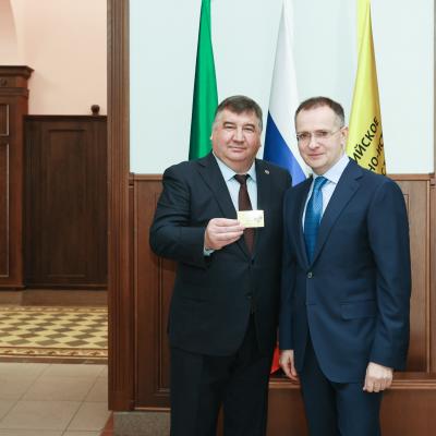 Ректор КФУ Ленар Сафин встретился с помощником Президента РФ Владимиром Мединским